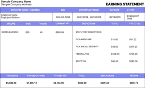 paycheck stubs