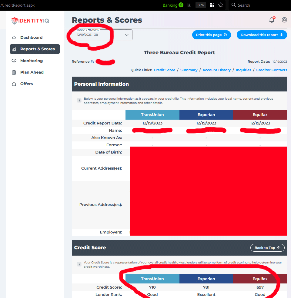 CPN Number Credit Report 2