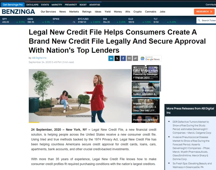 Legal New Credit File CPN