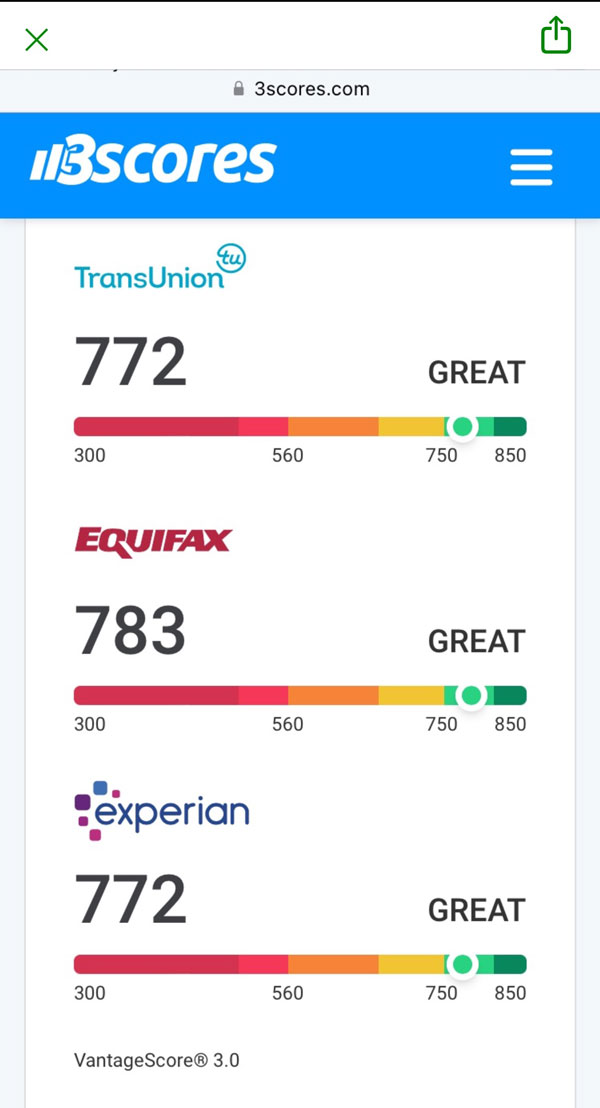 Credit repair review - client proof of results