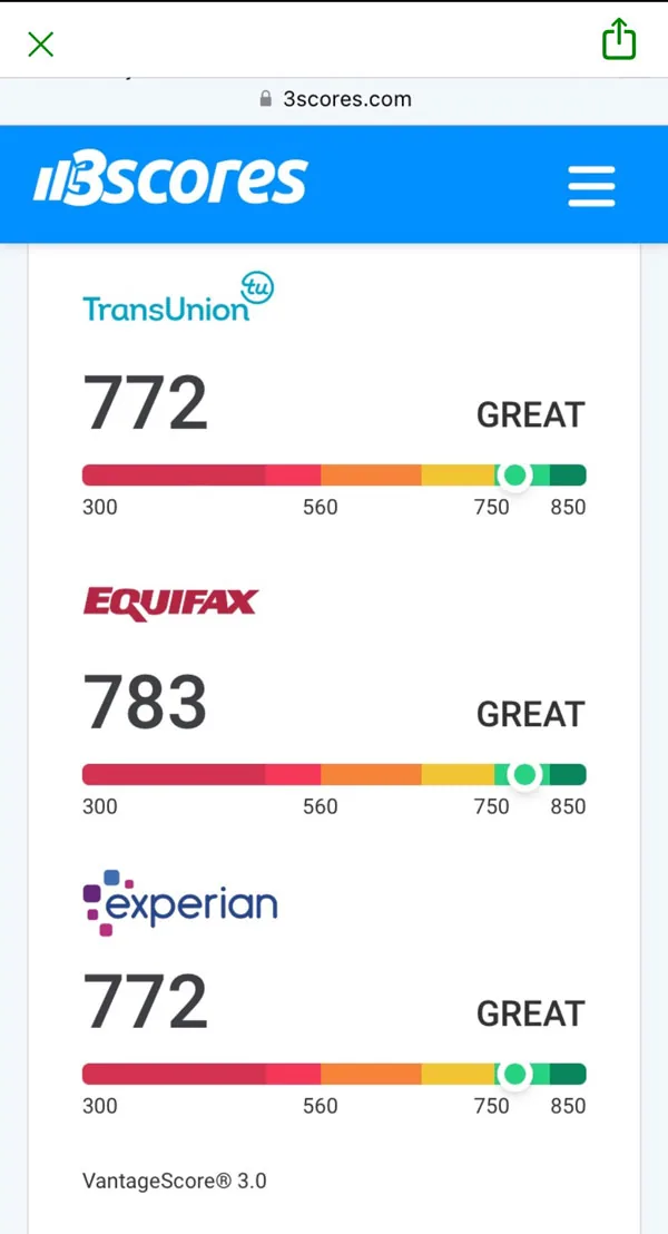 Credit repair review - client proof of results